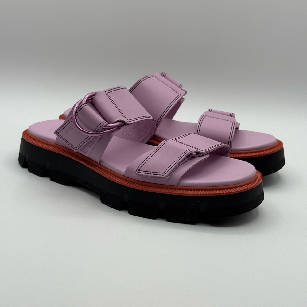 SOREL Rein CB Platform Slide Adjustable Hook & Loop Straps Sandal Size 9 - Picture 11 of 17